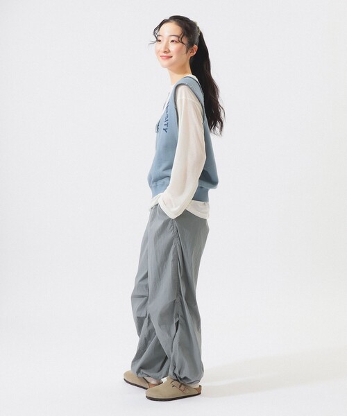 WILD THINGS(ワイルドシングス)の「【別注】WILD THINGS / OVER PANTS(その他パンツ・レディース・チャコールグレー/ブルー系その他・SMALL)」の4枚目の写真
