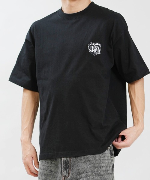 THRASHER スラッシャー　80s ブラック Tシャツ Lサイズ セール】THRASHER/スラッシャー Tシャツ 262TH1ST080（Tシャツ