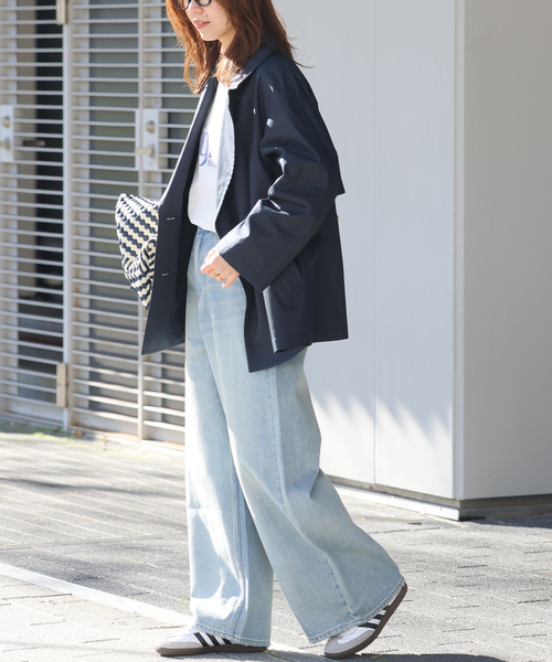 JOURNAL STANDARD relume（ジャーナルスタンダード　レリューム）の「《追加 / 手洗い可》ハーフトレンチコート（トレンチコート・レディース・ベージュ/ネイビー・36/38）」の17枚目の写真