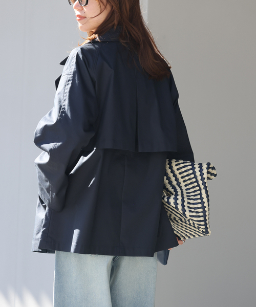 JOURNAL STANDARD relume（ジャーナルスタンダード　レリューム）の「《追加 / 手洗い可》ハーフトレンチコート（トレンチコート・レディース・ベージュ/ネイビー・36/38）」の22枚目の写真