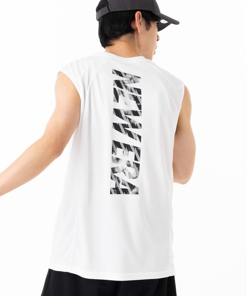 NEW ERA(ニューエラ)の「ニューエラ パフォーマンスアパレル ノースリーブシャツ(タンクトップ・メンズ・ブラック/ホワイト・XXL/XL/L/M/S)」の2枚目の写真