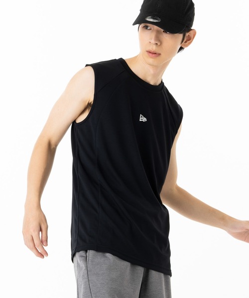 NEW ERA(ニューエラ)の「ニューエラ パフォーマンスアパレル ノースリーブシャツ(タンクトップ・メンズ・ブラック/ホワイト・XXL/XL/L/M/S)」の9枚目の写真
