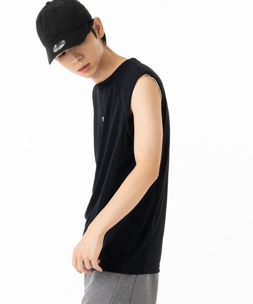 NEW ERA(ニューエラ)の「ニューエラ パフォーマンスアパレル ノースリーブシャツ(タンクトップ・メンズ・ブラック/ホワイト・XXL/XL/L/M/S)」の12枚目の写真