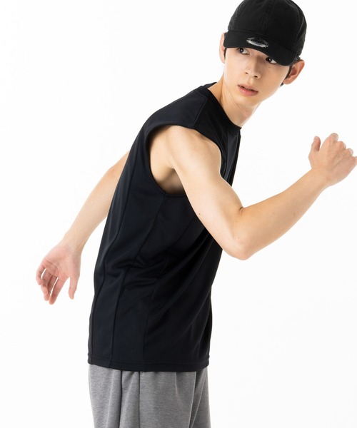 NEW ERA(ニューエラ)の「ニューエラ パフォーマンスアパレル ノースリーブシャツ(タンクトップ・メンズ・ブラック/ホワイト・XXL/XL/L/M/S)」の11枚目の写真
