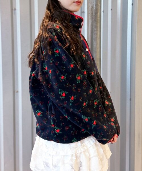 w closet（ダブルクローゼット）の「花柄フリースプルオーバー（Tシャツ/カットソー・レディース・アイボリー/ネイビー・FREE）」の14枚目の写真