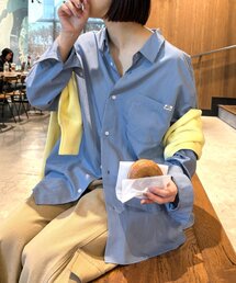 CIAOPANIC TYPY | 【ユニセックス】シルクタッチ立体ストライプシャツ(シャツ/ブラウス)