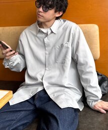 CIAOPANIC TYPY | 【ユニセックス】シルクタッチ立体ストライプシャツ(シャツ/ブラウス)