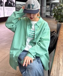 CIAOPANIC TYPY | 【肌触り◎】ユニセックス/シルクタッチ立体ストライプシャツ(シャツ/ブラウス)