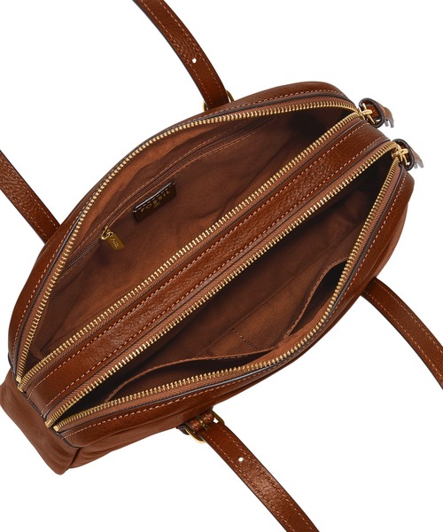 FOSSIL(フォッシル)の「フォッシル 肩かけバッグ レディース レザー ブラウン スマホ収納可 ZB11223212(ショルダーバッグ・レディース・ブラウン・FREE)」の3枚目の写真