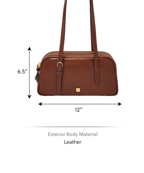 FOSSIL(フォッシル)の「フォッシル 肩かけバッグ レディース レザー ブラウン スマホ収納可 ZB11223212(ショルダーバッグ・レディース・ブラウン・FREE)」の6枚目の写真