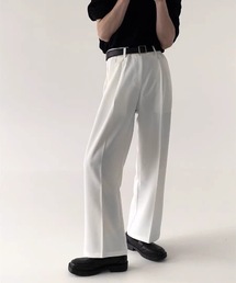 SHEPP | 【26年春新作】ハイウエスト センタープレス ワイドスラックスタックトラウザーパンツ(スラックス)