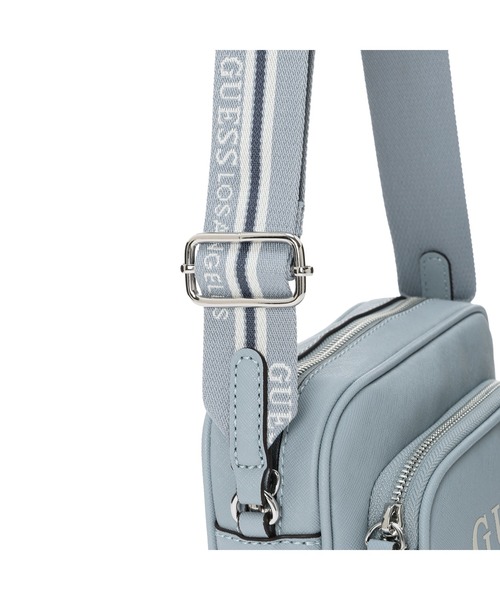 Guess(ゲス)の「JOELLA Mini Double Zip Crossbody ショルダーバッグ (ショルダーバッグ・レディース・ブルー系その他/ブラック/ストーン・ONE SIZE)」の9枚目の写真