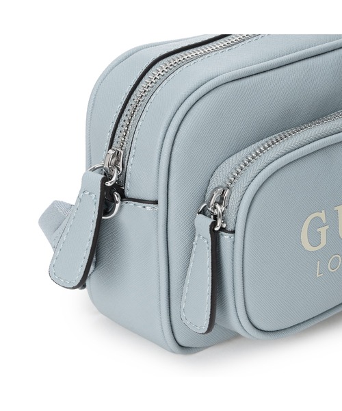 Guess(ゲス)の「JOELLA Mini Double Zip Crossbody ショルダーバッグ (ショルダーバッグ・レディース・ブルー系その他/ブラック/ストーン・ONE SIZE)」の10枚目の写真
