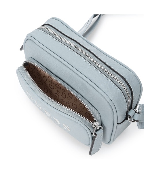 Guess(ゲス)の「JOELLA Mini Double Zip Crossbody ショルダーバッグ (ショルダーバッグ・レディース・ブルー系その他/ブラック/ストーン・ONE SIZE)」の12枚目の写真
