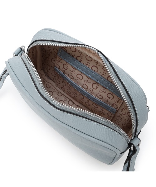 Guess(ゲス)の「JOELLA Mini Double Zip Crossbody ショルダーバッグ (ショルダーバッグ・レディース・ブルー系その他/ブラック/ストーン・ONE SIZE)」の14枚目の写真