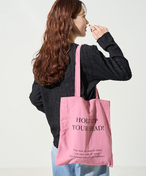 FREAK'S STORE(フリークスストア)の「限定展開 フリンジ ストライプ ロングスリーブ トップス(Tシャツ/カットソー・レディース・ブラック/オフホワイト/ライトグリーン/ピンク/ベージュ・フリ-)」の9枚目の写真