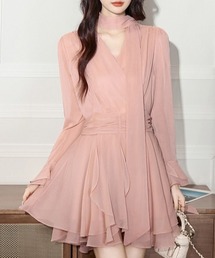 Asymmetric Off-Shoulder Drape One Piece オフショルアシメトリー