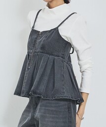 abahouse mavie | ウォッシュドデニムキャミ/レイヤード/バックリボン/春服/夏服(キャミソール)