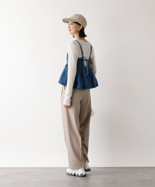 abahouse mavie（アバハウスマヴィ）の「ウォッシュドデニムキャミ/レイヤード/バックリボン/春服/夏服（キャミソール・レディース・グレー/ライトブルー/サックスブルー・フリー）」の18枚目の写真