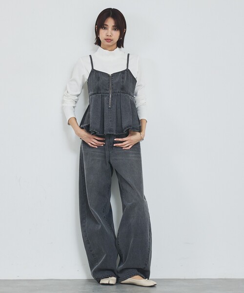 abahouse mavie（アバハウスマヴィ）の「ウォッシュドデニムキャミ/レイヤード/バックリボン/春服/夏服（キャミソール・レディース・グレー/ライトブルー/サックスブルー・フリー）」の20枚目の写真