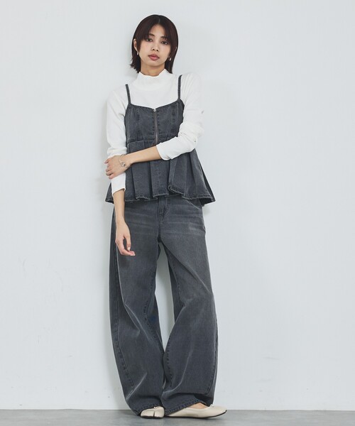abahouse mavie（アバハウスマヴィ）の「ウォッシュドデニムキャミ/レイヤード/バックリボン/春服/夏服（キャミソール・レディース・グレー/ライトブルー/サックスブルー・フリー）」の21枚目の写真
