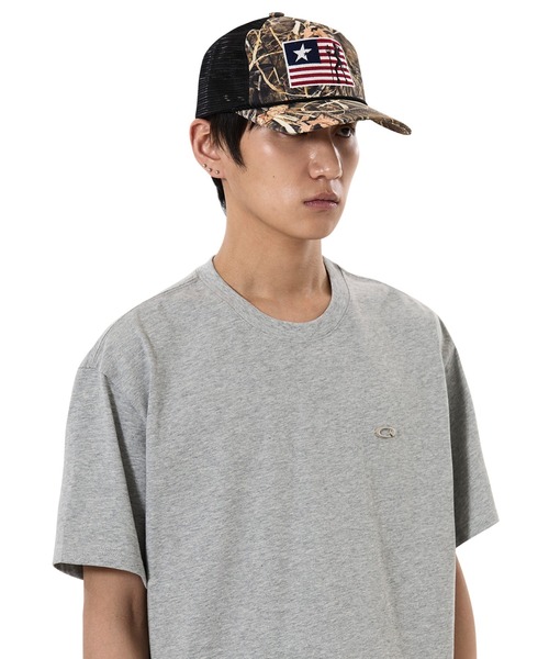 OY(オーワイ)の「『OY/オーワイ』BADLANDS FLAG TRUCKER CAP/バッドランズフラッグトラッカーキャップ(キャップ・メンズ・ブラック/カモフラージュ・FREE)」の11枚目の写真