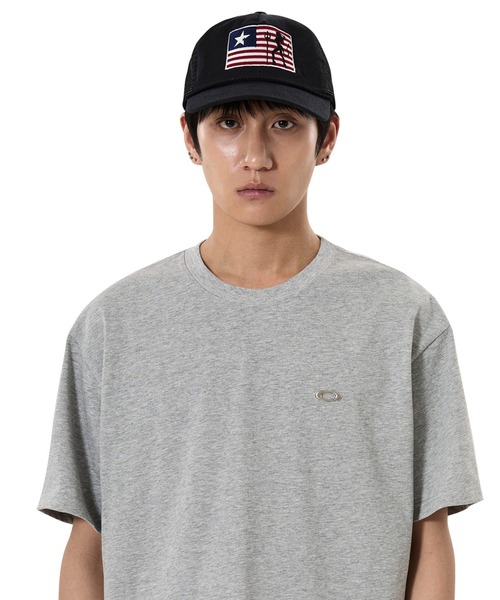 OY(オーワイ)の「『OY/オーワイ』BADLANDS FLAG TRUCKER CAP/バッドランズフラッグトラッカーキャップ(キャップ・メンズ・ブラック/カモフラージュ・FREE)」の5枚目の写真