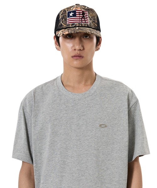 OY(オーワイ)の「『OY/オーワイ』BADLANDS FLAG TRUCKER CAP/バッドランズフラッグトラッカーキャップ(キャップ・メンズ・ブラック/カモフラージュ・FREE)」の10枚目の写真