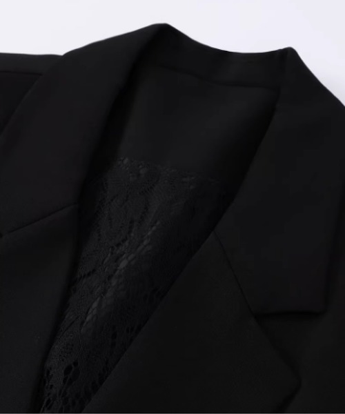 Back Lace Design Jacket（テーラードジャケット）｜LA POMME petit