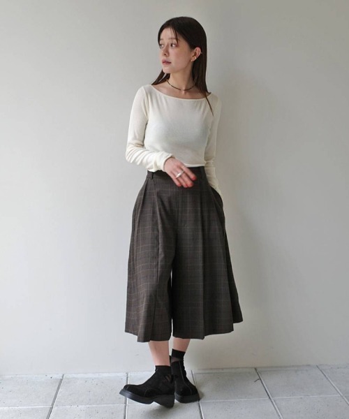 TODAYFUL（トゥデイフル）の「Pleats Bermuda Pants（その他パンツ・レディース・マルチ/ブラック・38inch/36inch）」の20枚目の写真
