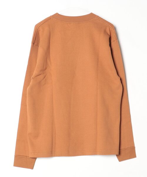 BAY SIDE（ベイサイド）の「【T16】【BAYSIDE/ベイサイド】WAFFLE KNIT THERMAL L/S WITH CUFF A-8205（Tシャツ/カットソー・メンズ・キャメル・LARGE）」の2枚目の写真