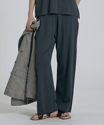 qualite | 【接触冷感】レーヨンストレッチニットパンツ/春服/夏服/オフィスカジュアル/セットアップ(その他パンツ)