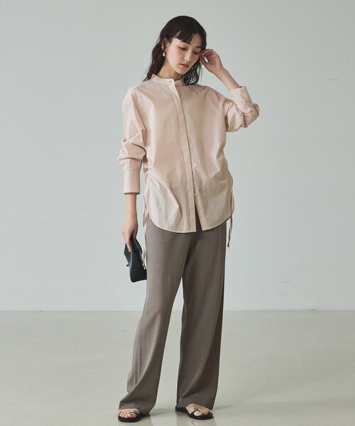 qualite（カリテ）の「【接触冷感】レーヨンストレッチニットパンツ/春服/夏服/オフィスカジュアル/セットアップ（その他パンツ・レディース・チャコールグレー/グレー・38/36）」の12枚目の写真