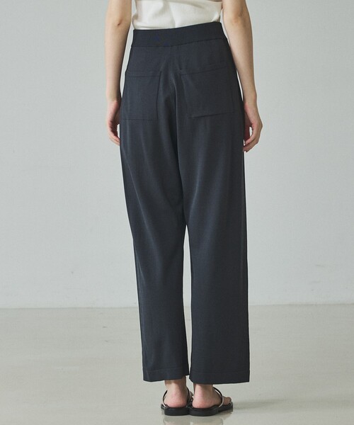 qualite（カリテ）の「【接触冷感】レーヨンストレッチニットパンツ/春服/夏服/オフィスカジュアル/セットアップ（その他パンツ・レディース・チャコールグレー/グレー・38/36）」の16枚目の写真