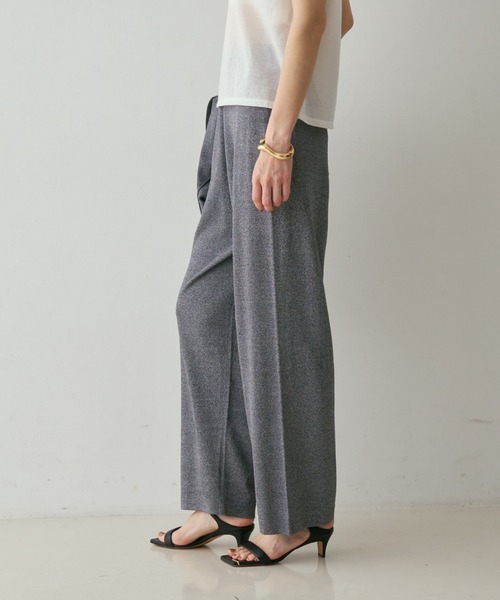 qualite(カリテ)の「【接触冷感】レーヨンストレッチニットパンツ 春服 夏服 オフィスカジュアル セットアップ(その他パンツ・レディース・チャコールグレー/グレー/グレー系その他2/ダークベージュ・38/36)」の14枚目の写真