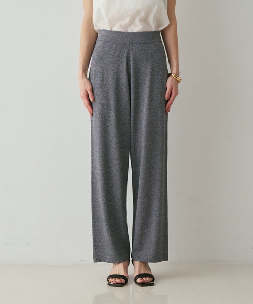 qualite(カリテ)の「【接触冷感】レーヨンストレッチニットパンツ 春服 夏服 オフィスカジュアル セットアップ(その他パンツ・レディース・チャコールグレー/グレー/グレー系その他2/ダークベージュ・38/36)」の16枚目の写真