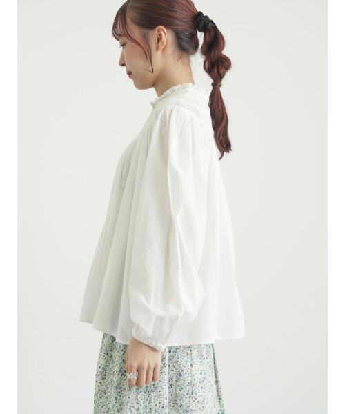 TSUHARU by Samansa Mos2（ツハルバイサマンサモスモス）の「リバーレースラウンド切替ブラウス（シャツ/ブラウス・レディース・ブラック/オフホワイト・F）」の13枚目の写真