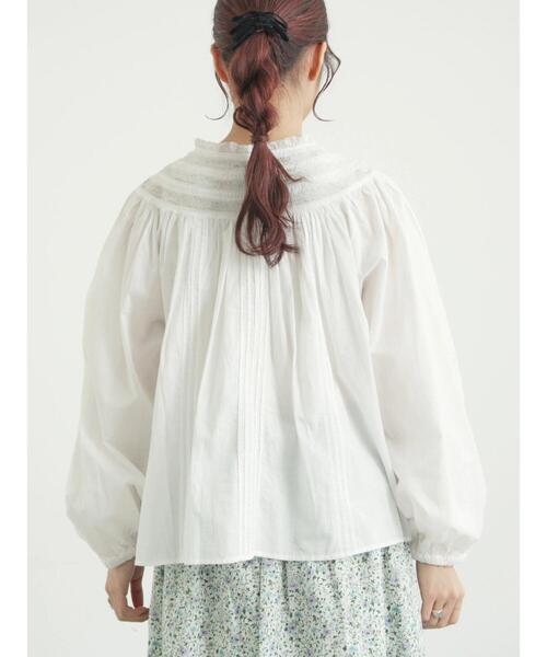 TSUHARU by Samansa Mos2（ツハルバイサマンサモスモス）の「リバーレースラウンド切替ブラウス（シャツ/ブラウス・レディース・ブラック/オフホワイト・F）」の14枚目の写真