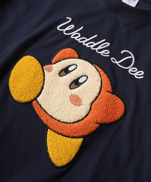 セール】【71】星のカービィ ワドルディ サガラ刺繍 クルーネックT