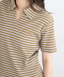 【Healthknit】26SS Multi Border Waffle Skipper Polo S/S 682S