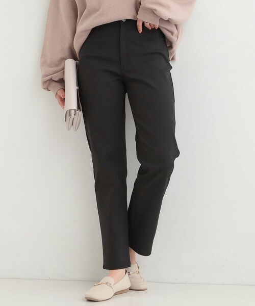 SHOO・LA・RUE(シューラルー)の「【洗濯機可/SS-LL/ストレッチ】すらっときれい見え 大人のストレートパンツ(その他パンツ・レディース・ナチュラル/オフホワイト/ブラック・01/02/10/04/03)」の2枚目の写真