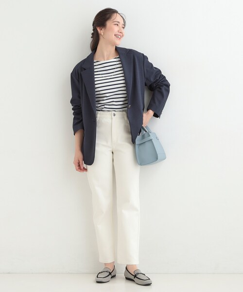 SHOO・LA・RUE(シューラルー)の「【洗濯機可/SS-LL/ストレッチ】すらっときれい見え 大人のストレートパンツ(その他パンツ・レディース・ナチュラル/オフホワイト/ブラック・01/02/10/04/03)」の19枚目の写真