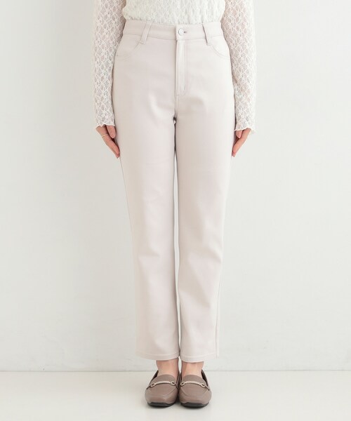 SHOO・LA・RUE(シューラルー)の「【洗濯機可/SS-LL/ストレッチ】すらっときれい見え 大人のストレートパンツ(その他パンツ・レディース・ナチュラル/オフホワイト/ブラック・01/02/10/04/03)」の17枚目の写真