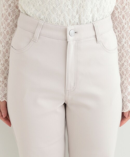 SHOO・LA・RUE(シューラルー)の「【洗濯機可/SS-LL/ストレッチ】すらっときれい見え 大人のストレートパンツ(その他パンツ・レディース・ナチュラル/オフホワイト/ブラック・01/02/10/04/03)」の8枚目の写真