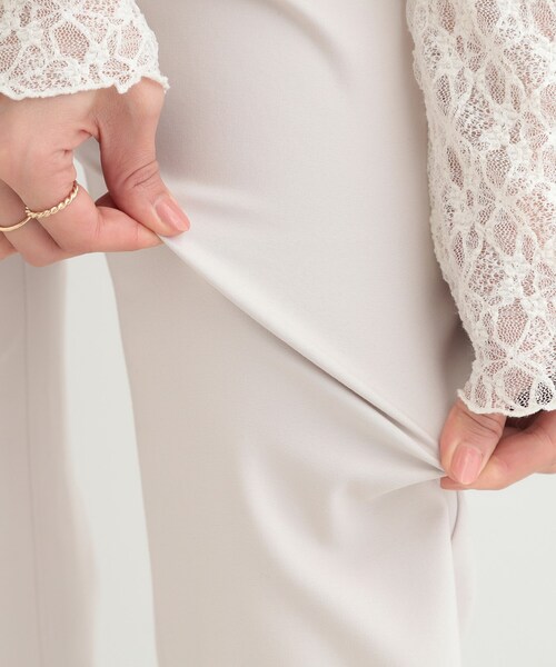 SHOO・LA・RUE(シューラルー)の「【洗濯機可/SS-LL/ストレッチ】すらっときれい見え 大人のストレートパンツ(その他パンツ・レディース・ナチュラル/オフホワイト/ブラック・01/02/10/04/03)」の5枚目の写真