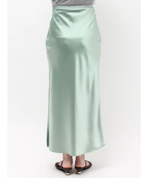 LAGUNAMOON（ラグナムーン）の「スリットサテンナロースカート（スカート・レディース・イエロー/アイボリー/ミント・MEDIUM/SMALL）」の17枚目の写真