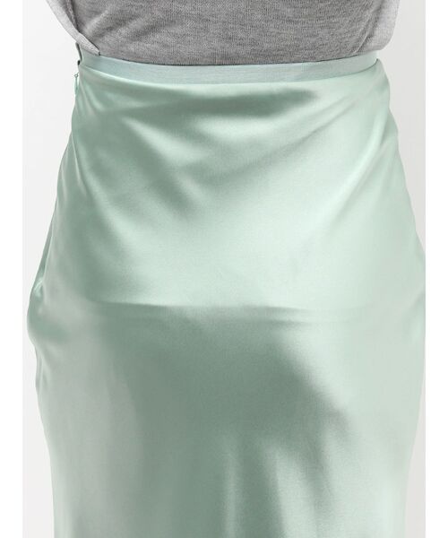 LAGUNAMOON（ラグナムーン）の「スリットサテンナロースカート（スカート・レディース・イエロー/アイボリー/ミント・MEDIUM/SMALL）」の18枚目の写真