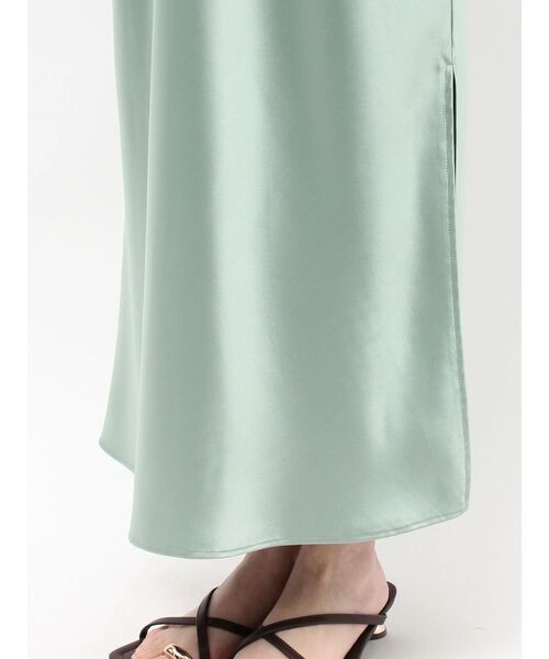 LAGUNAMOON（ラグナムーン）の「スリットサテンナロースカート（スカート・レディース・イエロー/アイボリー/ミント・MEDIUM/SMALL）」の19枚目の写真