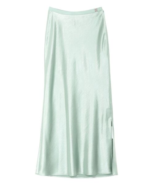 LAGUNAMOON(ラグナムーン)の「【接触冷感】スリットサテンナロースカート 【夏服】【オフィスカジュアル】(スカート・レディース・イエロー/アイボリー/ミント・MEDIUM/SMALL)」の19枚目の写真