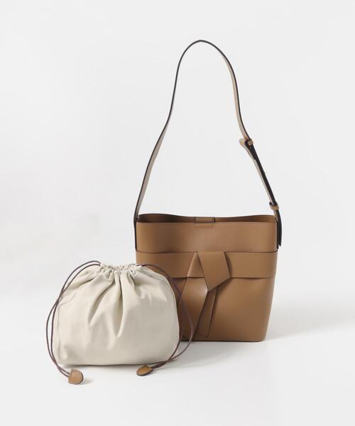 URBAN RESEARCH DOORS（アーバンリサーチドアーズ）の「リボンショルダーバッグ（ショルダーバッグ・レディース・キャメル/ブラック・ONE）」の5枚目の写真